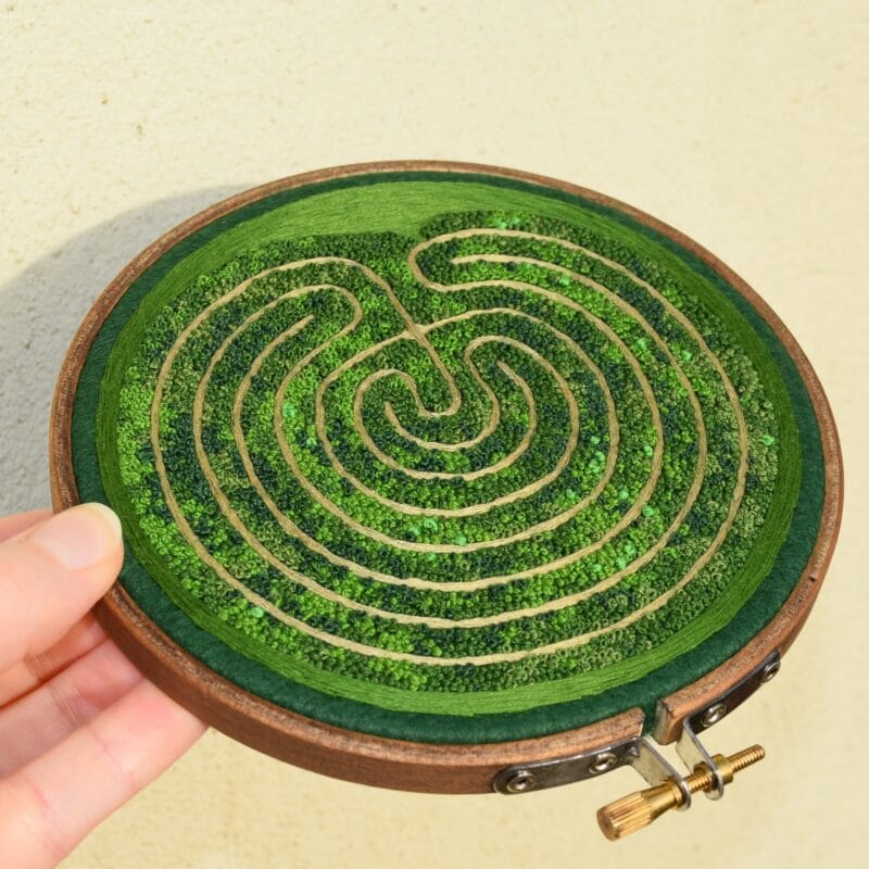 The labyrinth - aerial embroidered maze - Image 5